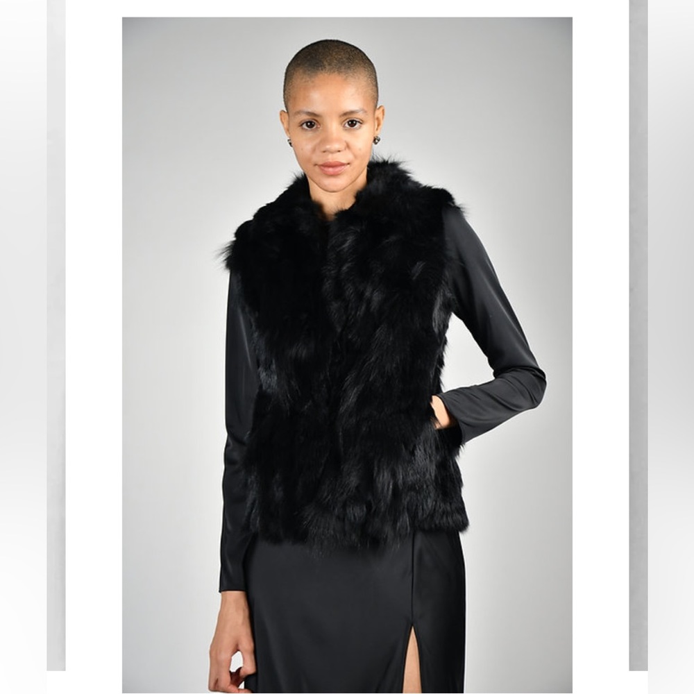Adrienne Landau Faux Fur Vest